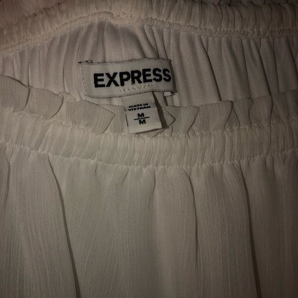 White Asymmetrical Express Sun Dress - Picture 4 of 6